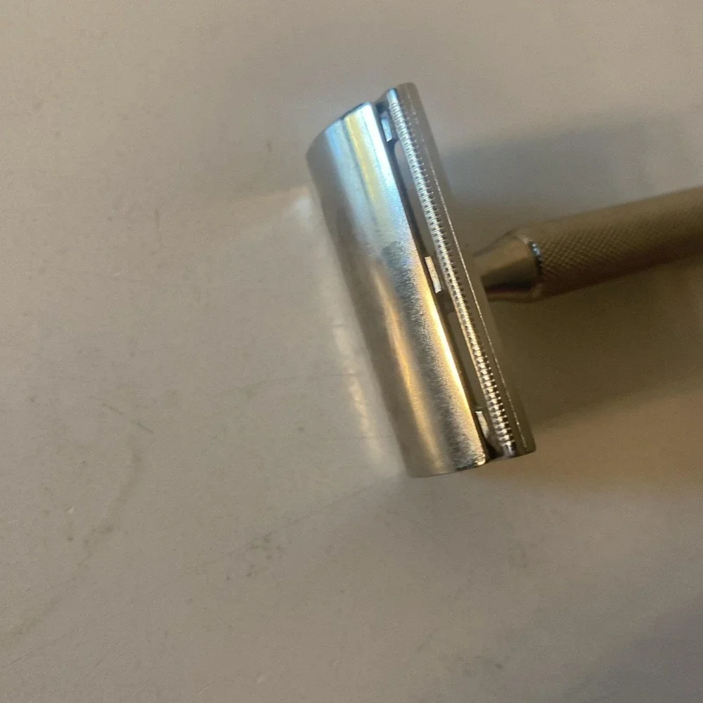 Vintage Gillette Blue Blades Tech Safety Razor In Original Box 1961 Tech Razor